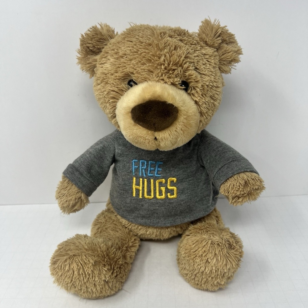 Gund Free Hugs Teddy Bear Plush Stuffed Animal Brown Soft Toy 11 Inch Lovey Gift